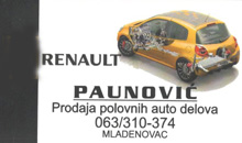 Auto delovi Reno Paunović