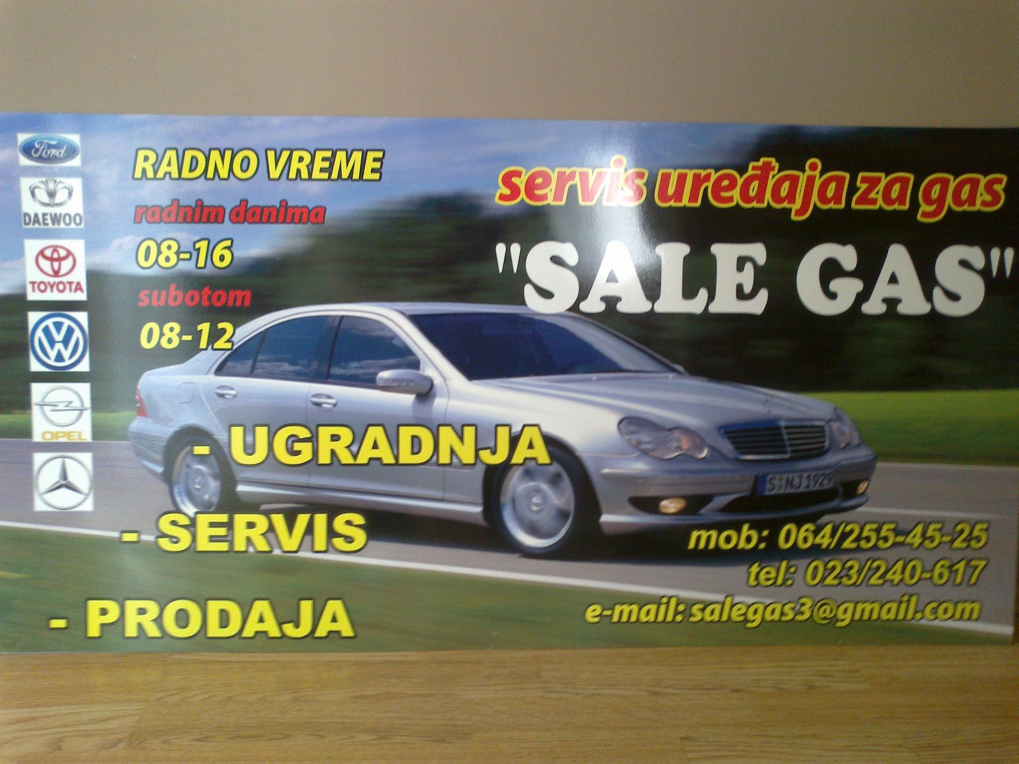Auto gas servis Sale Gas