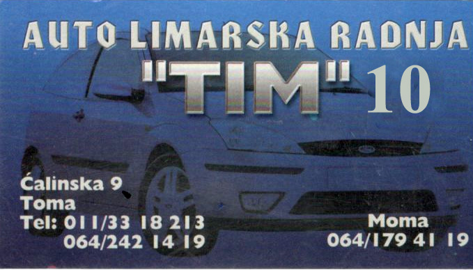 Auto limar TIM 10