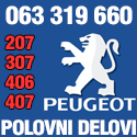 Polovni delovi za PEUGEOT vozila