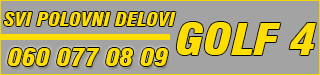 Polovni delovi za VW Golf 4 