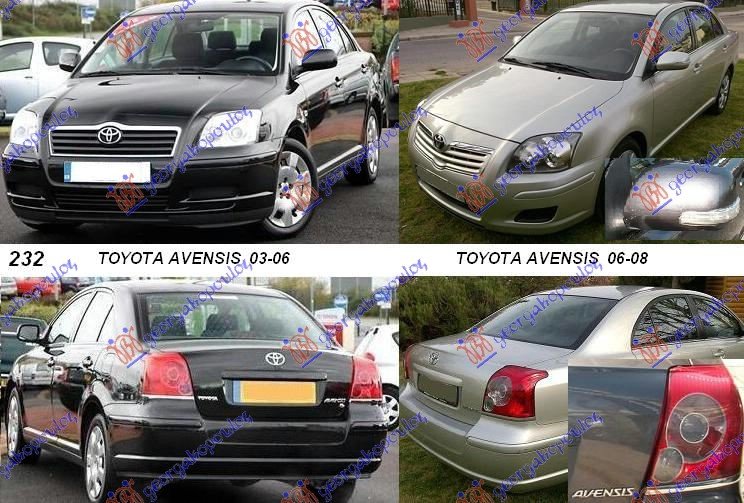 TOYOTA AVENSIS (T25) 03-08