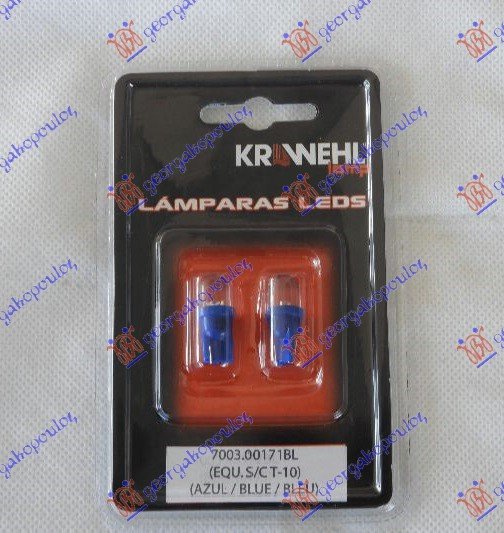 SIJALICA 07.400.11 LED T10 W2 PLAVA
