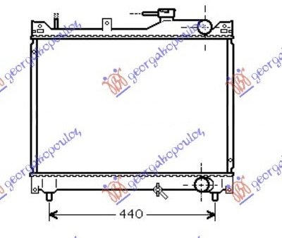 HLADNJAK MOTORA 1.6 BENZIN (425x525) (NRF)