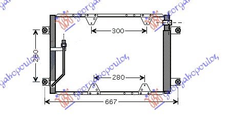 HLADNJAK KLIME 2.0TDI(57.5x38x1.6) 03-05