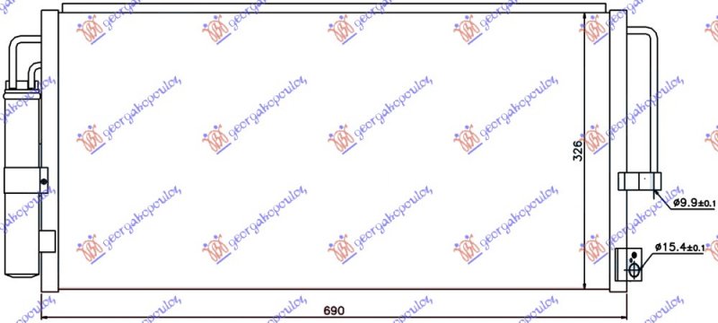 HLAD.KLIME 03-05 1.6-2.0-2.0T(69x32.5x1.