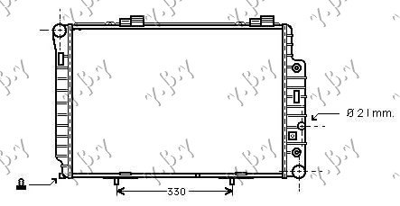 HLADNJAK MOTORA ZA SVE MODELE (MANUAL/AUTOMATIC) (+AC) (615x420) (NRF)