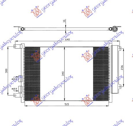 HLADNJAK KLIME 1.9JTD (56x34x1.6)