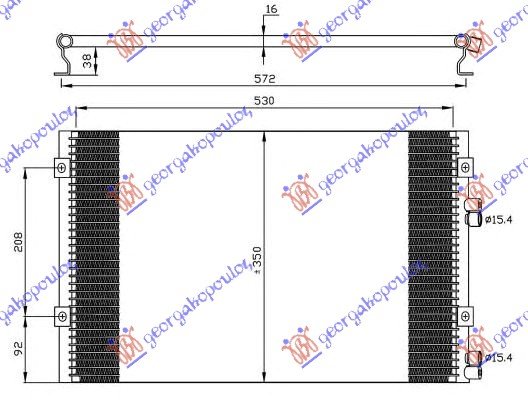 HLADNJAK KLIME 2.2 CRD (54x35x1.6)