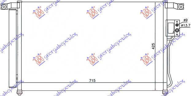 HLADNJAK KLIME 2.4 BENZIN (66.5x42.5)