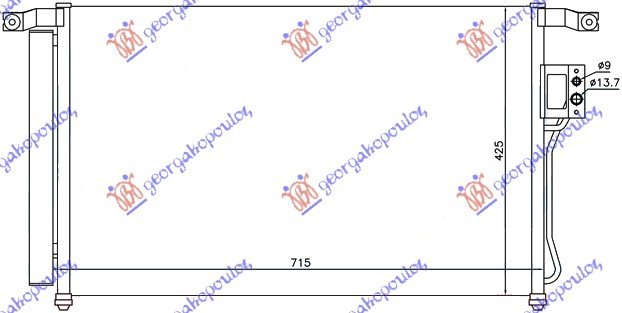 HLADNJAK KLIME 2.4 BENZIN (66.5x42.5)