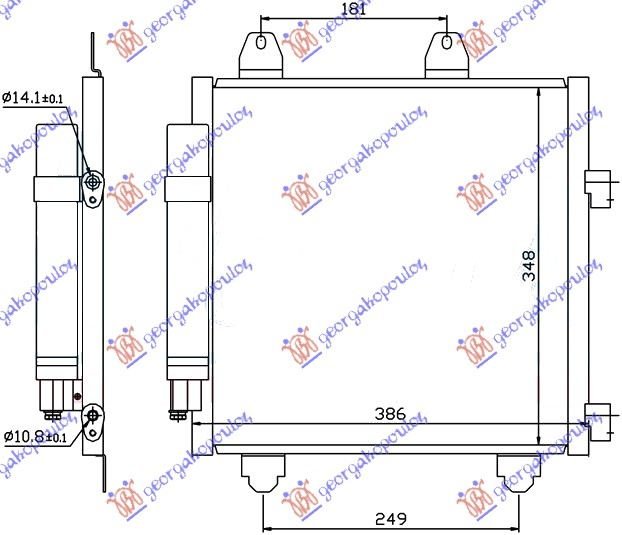 HLAD KLIME  1.0 i-12V 1.4 HDi (35x36x16)