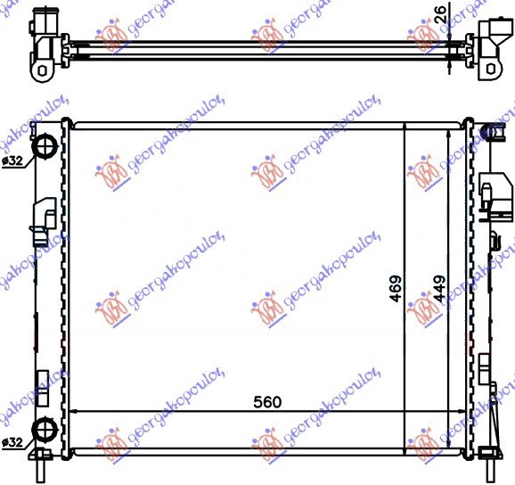 HLAD MOTORA 2.0 i 16v/1.9 Dti(56x46.9)