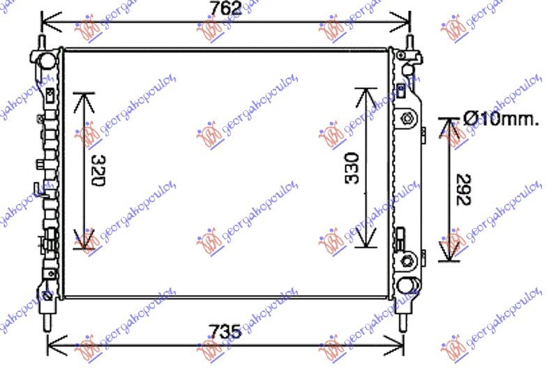 HLADNJAK 2.2 TDCi MAN. DIZ (670x500x34)