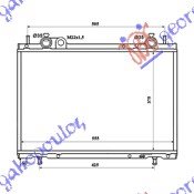 HLADNJAK MOTORA 1.9 DIZEL TD (375x563x42) (NRF)