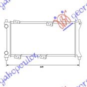 HLADNJAK MOTORA 1100 4X4 BENZIN (58x24.8) 2000-2003 (MARELLI)
