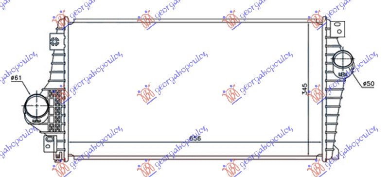 HLADNJAK NTERKULER 2.0 TDi(656x345x30)