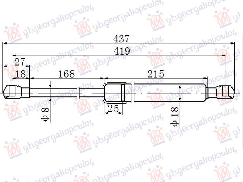 AMORTIZER HAUBE (419L-290N)