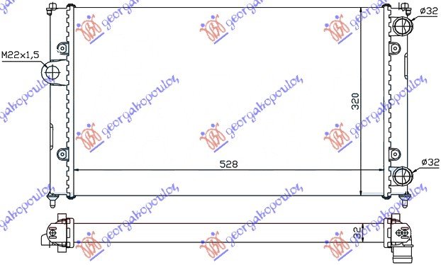 HLAD MOTORA 1.6-1.8 8V -A/C (52x32)