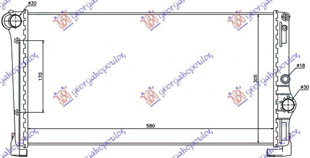 HLAD MOT.  1.3JTD (58x31x3.8)MARELLI TIP