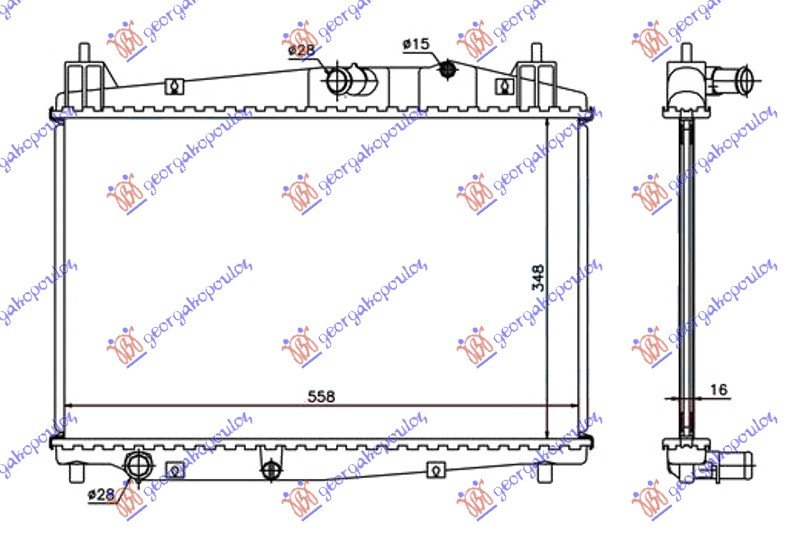 HLAD MOT. 1.4-1.6 T.D +/-A/C (35x55.5x27