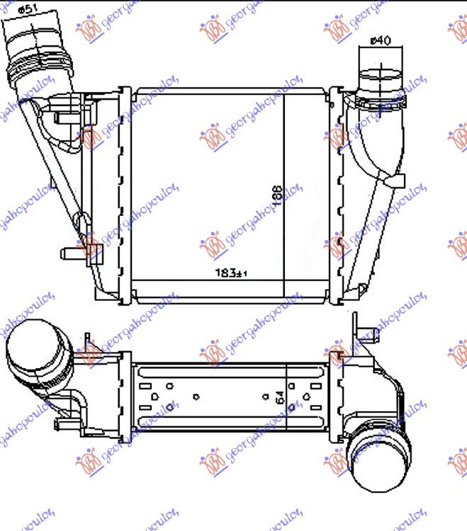 HLA.INTERKULERA 1.5 DCi DSL (188x183x64)