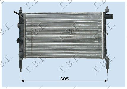 HLADNJAK MOTORA 1.4-1.6(52.5x31)