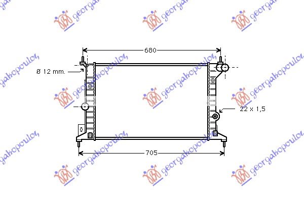 HLAD MOTORA 1.6-1.8-2.016V (54x38)