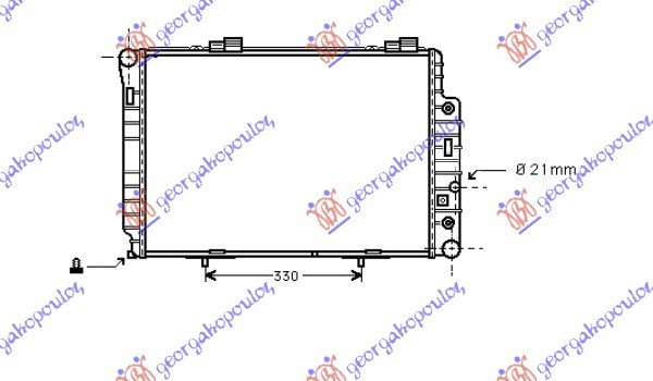 HLADNJAK MOTORA ZA SVE MODELE (MANUAL/AUTOMATIC) (+AC) (615x420) (NRF)