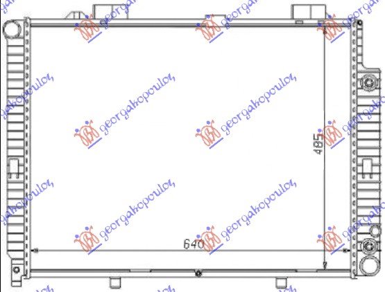 HLADNJAK MOTORA 200 KOMPRESSOR MANUAL/AUTOMATIC (+/-AC) (640x490) (NRF)