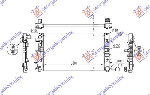 HLAD MOTORA 2.2 CDi-AC (67.7x41.5x23)MAN