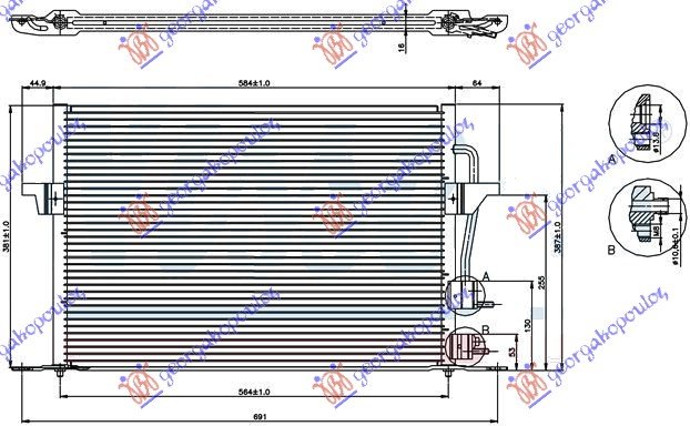 HLADNJAK KLIME BENZIN-DIZEL 54x38.2)