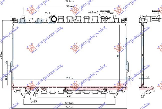 HLAD MOT.2.4 16V-2.7 V6 +/-A/C A/T(72x4)