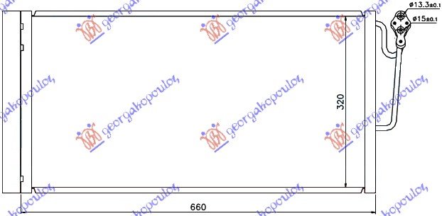 HLADNJAK KLIME BENZ/DIZEL (63x34)