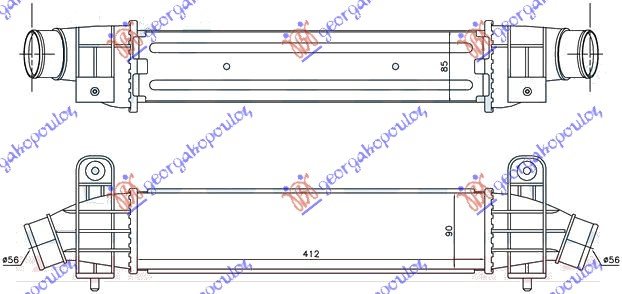 HLAD INTERC.2.0-2.2 TDCi-TDDi(41.2x91x85