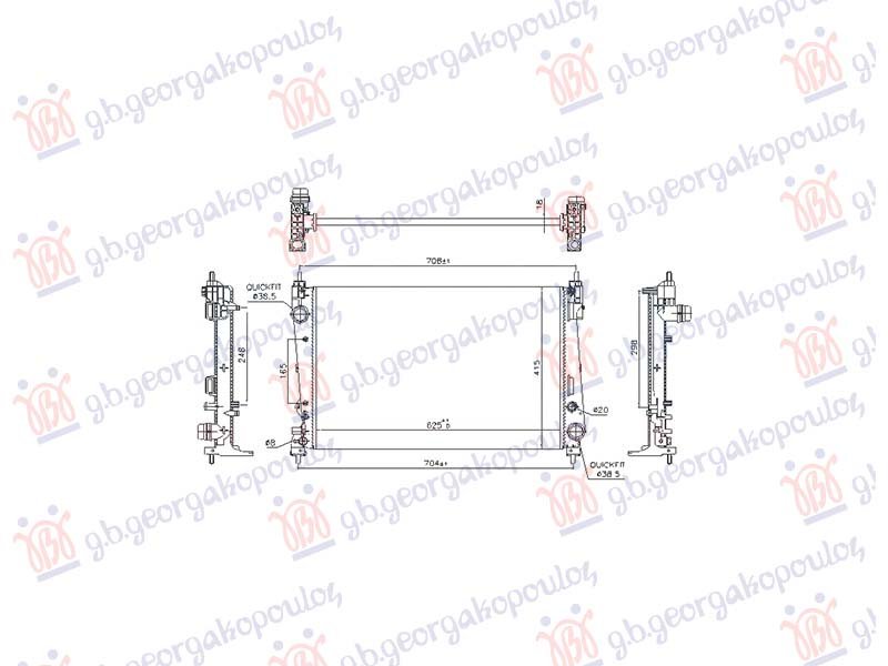 HLADNJAK MOTORA 1.3/1.4 BENZIN/DIZEL MAN/AUTO (618x398) (MARELLI)