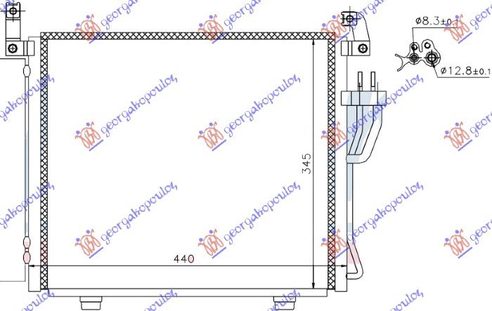 HLADNJAK KLIME 1.1CRDi (40x34.5x17)