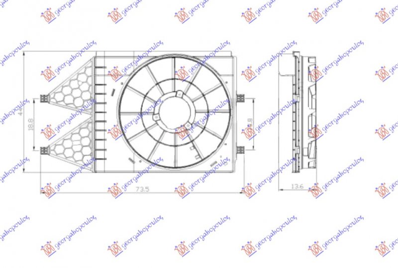 NOSAC VENTILATORA (1.0/1.0-1.2TSI/1.2