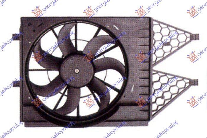 VENTILATOR KOMPLET 1.2-1.4TSI/1.2-1.9TDi