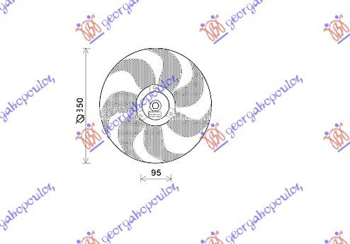 VENTILATOR (-A/C) (MOTOR+ELISA) BEN-DIZ