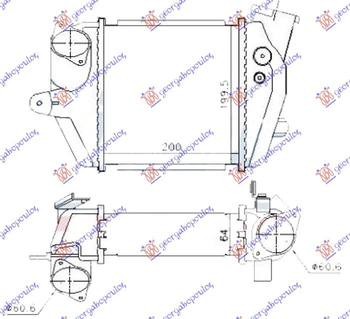 HLA INTERC.1.6-1.8-2.0TDCi-2.5B(60x128x5