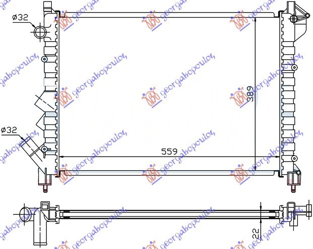 HLAD MOTORA 1.8-2.0-A/C (56x41.4)