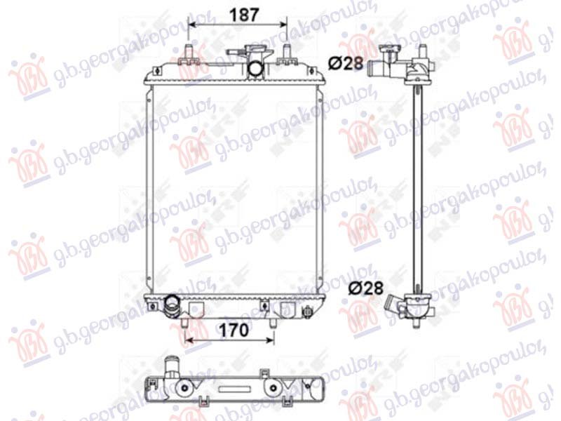 HLADNJAK MOTORA 1.0/1.3/1.5 BENZIN (400x312)
