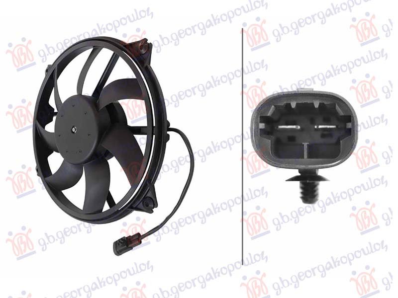 VENTILATOR (MOTOR+ELISA) (2 PIN) (388mm)