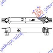 HLAD INTERC. 1.3-1.4HDI-MJTD(540x85x65)