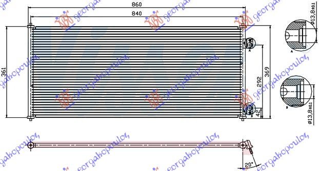 HLAD KLIME BENZ-DIZ (80.5x36)