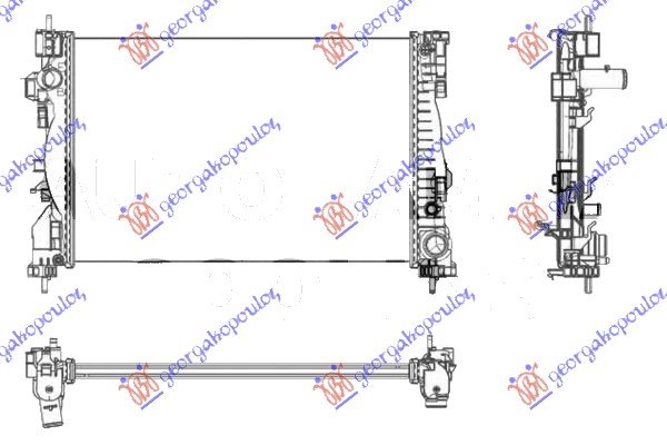 HLADNJAK MOTORA 1.8TBi (61x40.6x2.6)