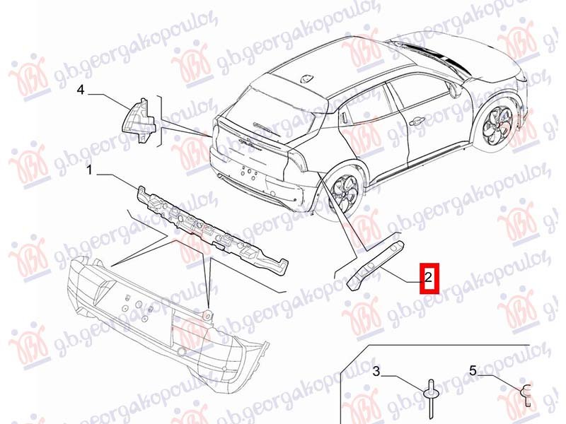 NOSAC ZADNJEG BRANIKA BOCNI PLASTICNI (O)