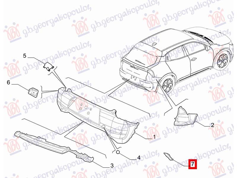 KATADIOPTER U ZADNJEM BRANIKU (O)