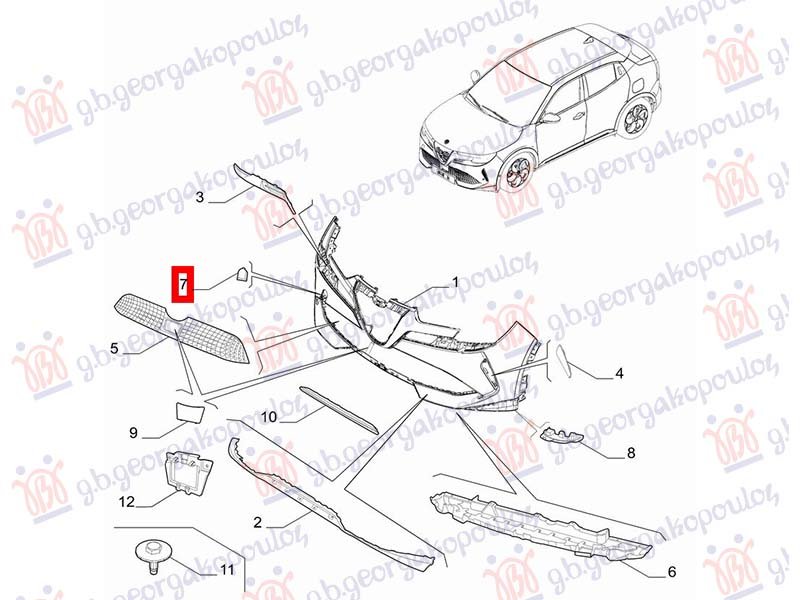 POKLOPAC KUKE PREDNJEG BRANIKA (O)